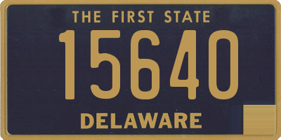 DE license plate 15640