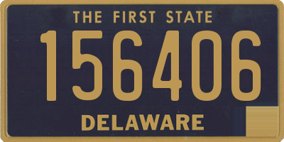 DE license plate 156406