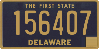 DE license plate 156407