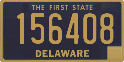 DE license plate 156408