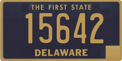 DE license plate 15642