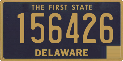 DE license plate 156426