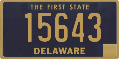 DE license plate 15643