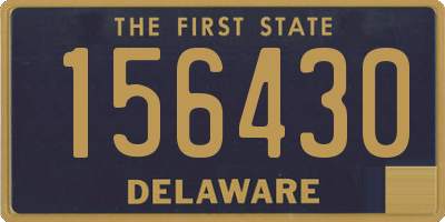 DE license plate 156430