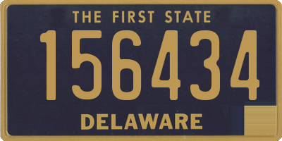 DE license plate 156434