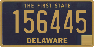 DE license plate 156445