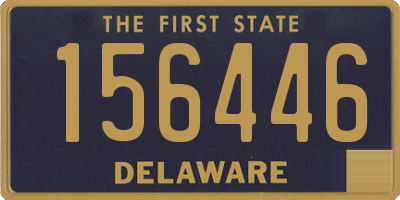 DE license plate 156446