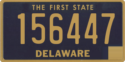 DE license plate 156447