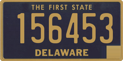 DE license plate 156453