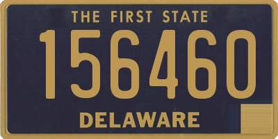 DE license plate 156460