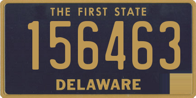 DE license plate 156463