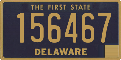 DE license plate 156467