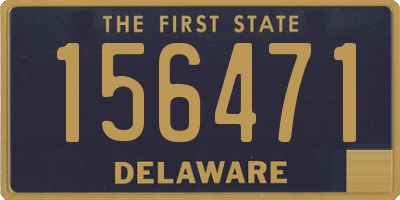 DE license plate 156471