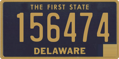 DE license plate 156474