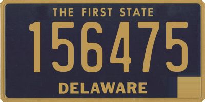 DE license plate 156475