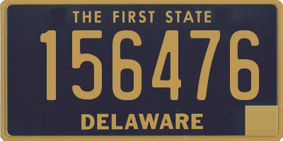 DE license plate 156476