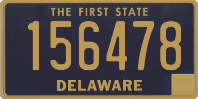 DE license plate 156478