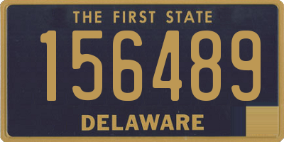 DE license plate 156489