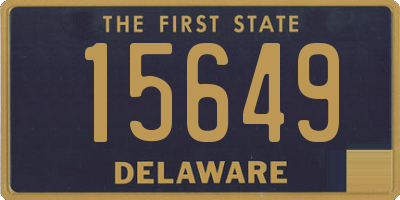 DE license plate 15649