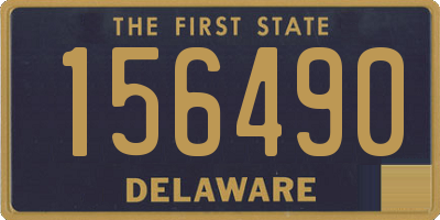 DE license plate 156490