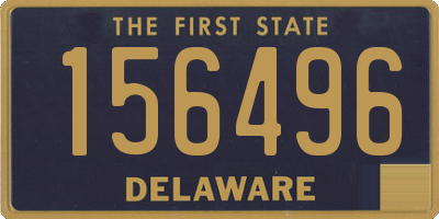 DE license plate 156496