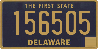 DE license plate 156505