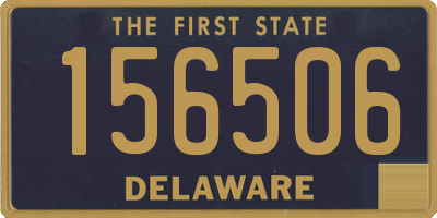 DE license plate 156506