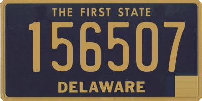 DE license plate 156507