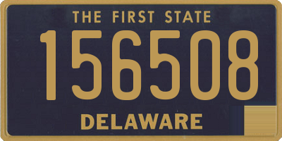 DE license plate 156508