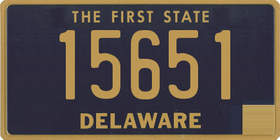 DE license plate 15651