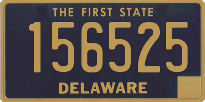 DE license plate 156525