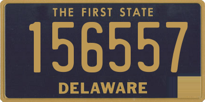 DE license plate 156557