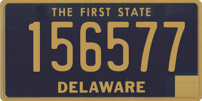 DE license plate 156577