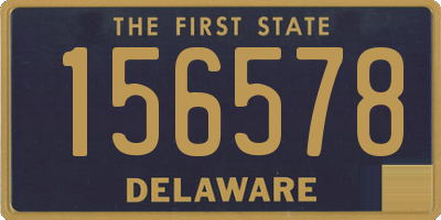 DE license plate 156578