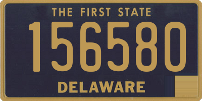 DE license plate 156580