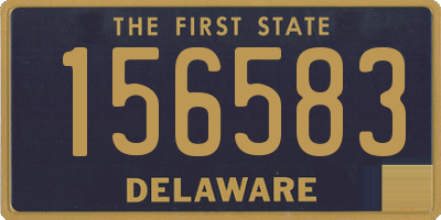 DE license plate 156583