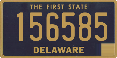 DE license plate 156585