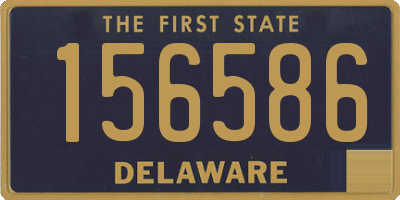 DE license plate 156586