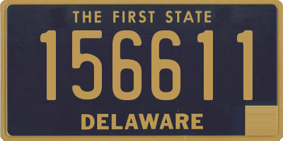 DE license plate 156611