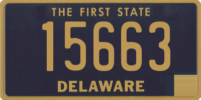 DE license plate 15663