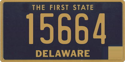 DE license plate 15664