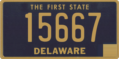 DE license plate 15667