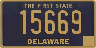 DE license plate 15669