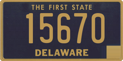 DE license plate 15670