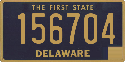 DE license plate 156704