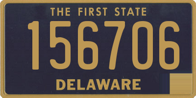 DE license plate 156706