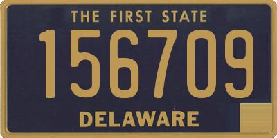 DE license plate 156709