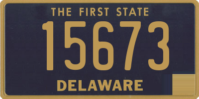 DE license plate 15673