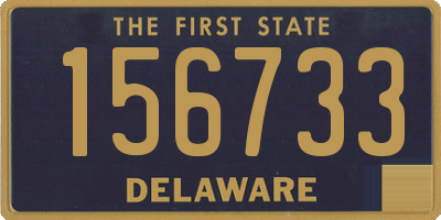 DE license plate 156733