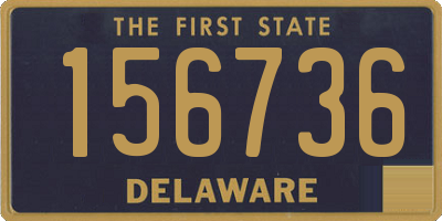 DE license plate 156736